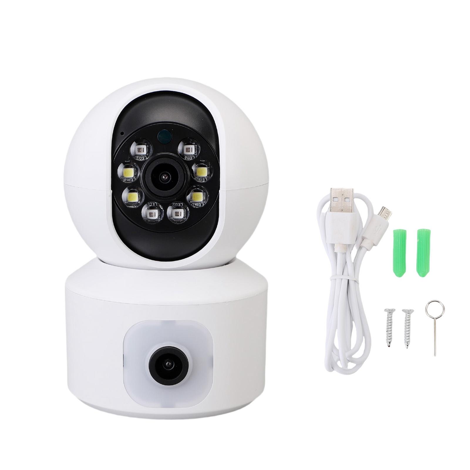 Wireless Security Camera 1080P HD 2.4GHz WiFi Dual Lens Wide Angle Security Camera with APP for
Wireless Security Camera 1080P HD 2.4GHz WiFi Dual Lens Wide Angle Security Camera with APP for