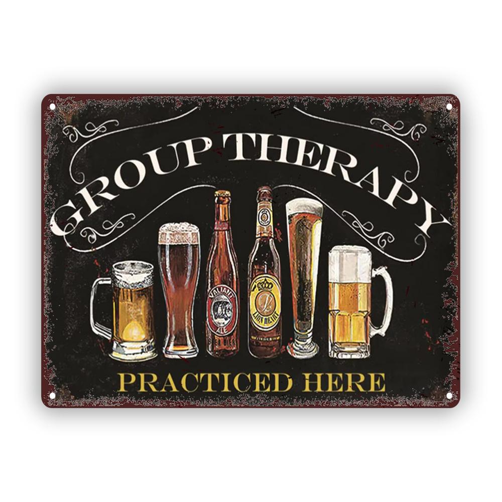 Room Decor Vintage Metal Tin Sign with Retro Group Therapy Practiced Here Slogan Assorted Beverage Glasses Print for Home 20x30cm(7.8x11.8inch)
Room Decor Vintage Metal Tin Sign with Retro Group Therapy Practiced Here Slogan Assorted Beverage Glasses Print for Home 20x30cm(7.8x11.8inch)