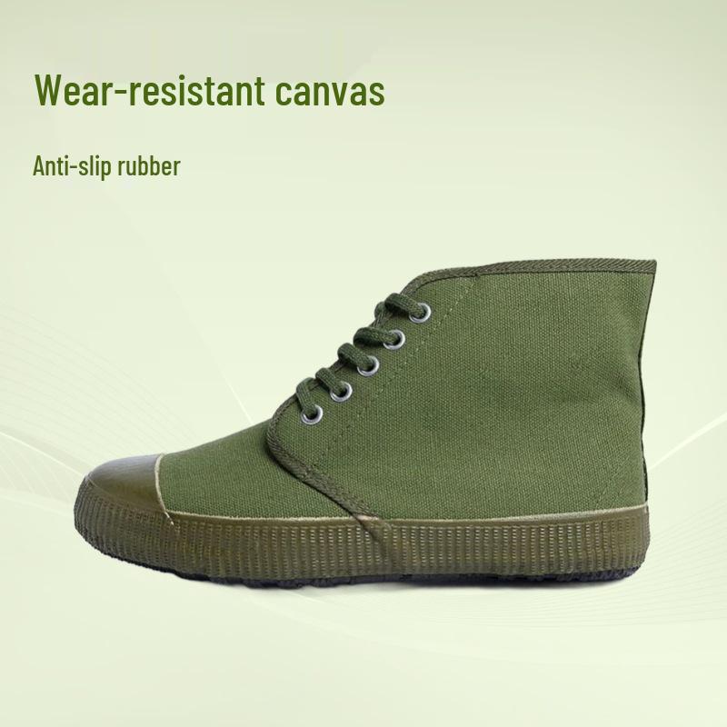 Liberation High-Top Canvas Shoes: Wear-Resistant Yellow Rubber Sole, Unisex for Military Training, Labor Protection & Construction Work. 36
Liberation High-Top Canvas Shoes: Wear-Resistant Yellow Rubber Sole, Unisex for Military Training, Labor Protection & Construction Work. 36