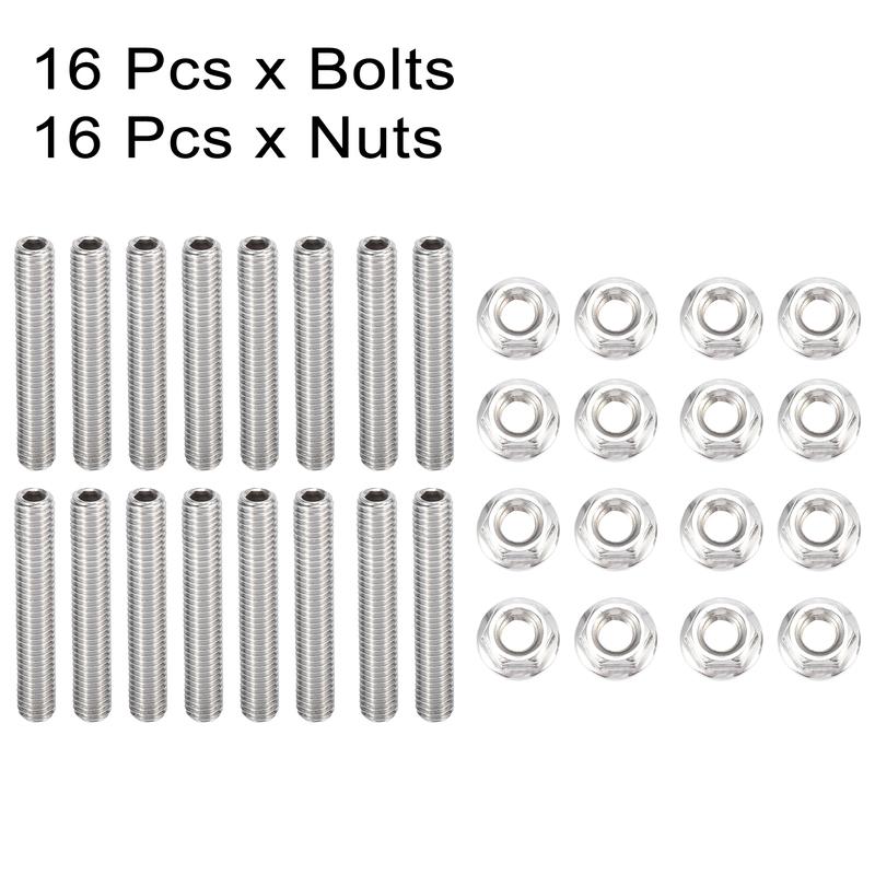 X Autohaux 16pcs Auto Stainless Steel Exhaust Manifold Bolt Stud Hardware for Ford 4.6 5.4 Liter V8 2 Manifolds Car Accessories
X Autohaux 16pcs Auto Stainless Steel Exhaust Manifold Bolt Stud Hardware for Ford 4.6 5.4 Liter V8 2 Manifolds Car Accessories