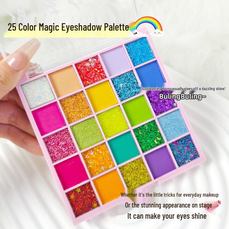Палетка теней для век 25 цветов для студентов и детей - Глиттер, шиммер и пайетки для сценических выступлений
Палетка теней для век 25 цветов для студентов и детей - Глиттер, шиммер и пайетки для сценических выступлений