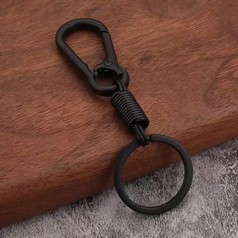 Spring Keychain Anti-lost Climbing Hook Simple Strong Carabiner Shape Key Rings Car Metal Vintage Keychains Travel Outdoor чорний
Spring Keychain Anti-lost Climbing Hook Simple Strong Carabiner Shape Key Rings Car Metal Vintage Keychains Travel Outdoor чорний