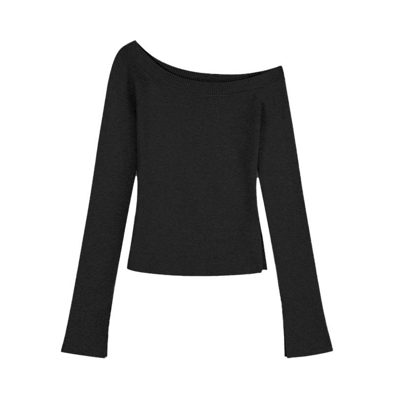 Spice Girl Облегающий свитер с косым плечом и разрезом, женский весенний нерегулярный обтягивающий топ, темпераментный свитер, базовая рубашка L чёрный
Spice Girl Облегающий свитер с косым плечом и разрезом, женский весенний нерегулярный обтягивающий топ, темпераментный свитер, базовая рубашка L чёрный