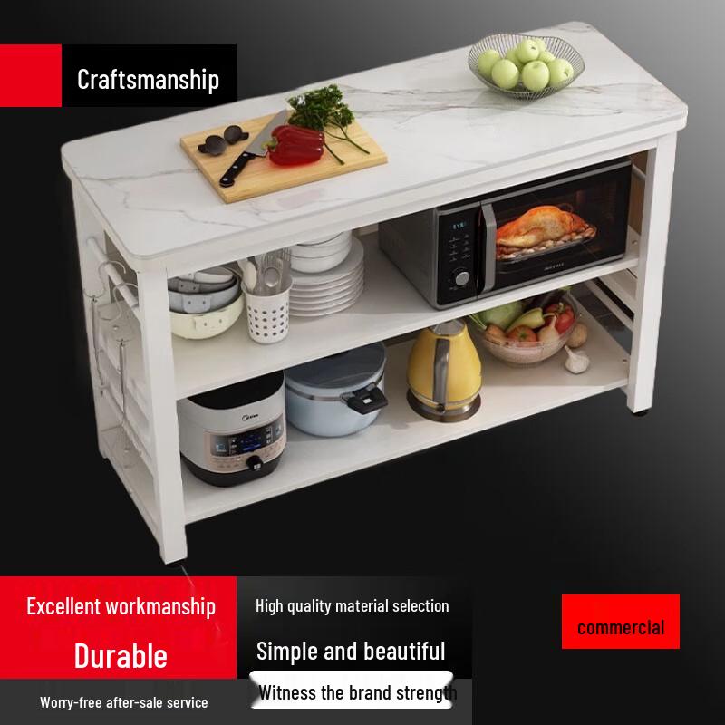 Modern Kitchen Storage Rack with Rock Slab Top
Modern Kitchen Storage Rack with Rock Slab Top