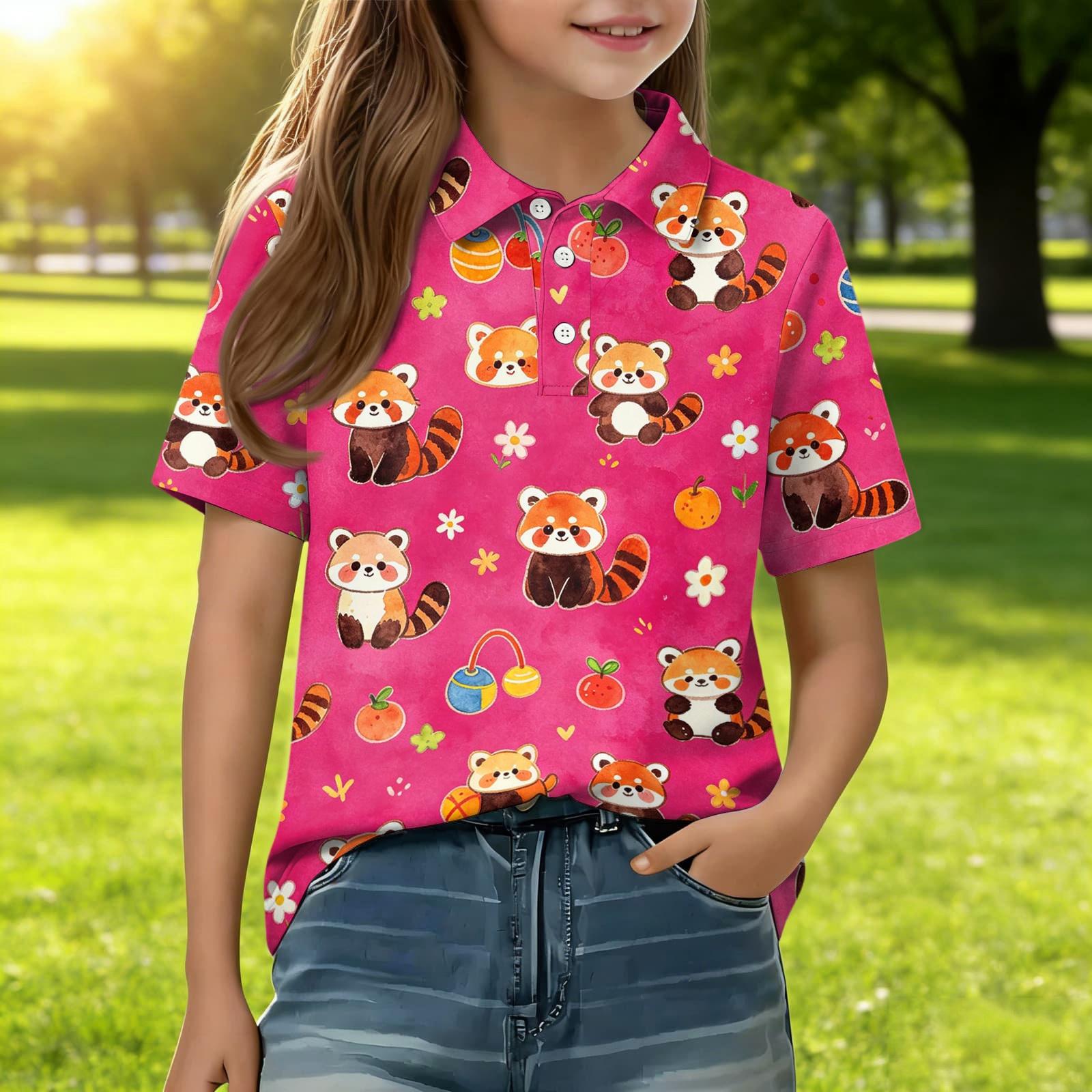 Kids Casual Short Sleeve Polo Shirt Animal Print Tee Shirt for Boys and Girls Soft Comfortable Fabric Lightweight Summer Top 120 розовый
Kids Casual Short Sleeve Polo Shirt Animal Print Tee Shirt for Boys and Girls Soft Comfortable Fabric Lightweight Summer Top 120 розовый