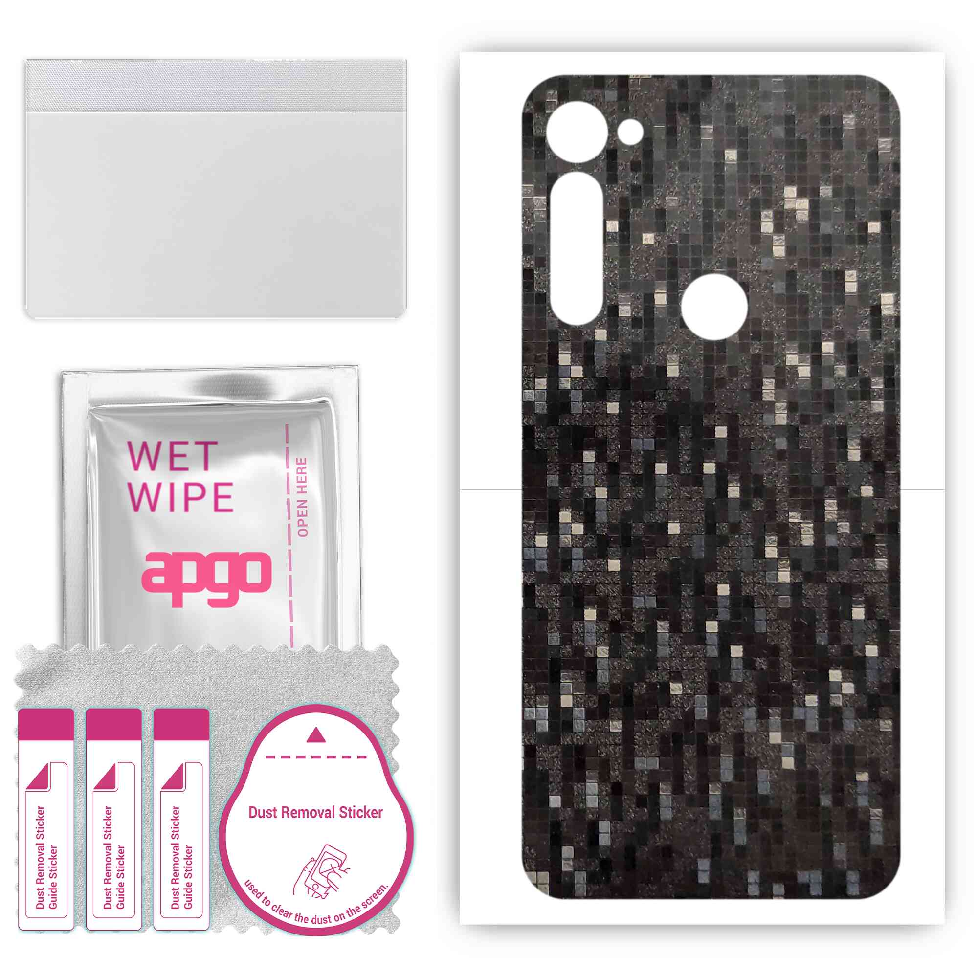 Apgo Protective Skin Sticker for the back compatible with Motorola Moto G Pro, Wrap Film, Foil, Vinyl - Pattern Carbon Black Pixel
Apgo Protective Skin Sticker for the back compatible with Motorola Moto G Pro, Wrap Film, Foil, Vinyl - Pattern Carbon Black Pixel