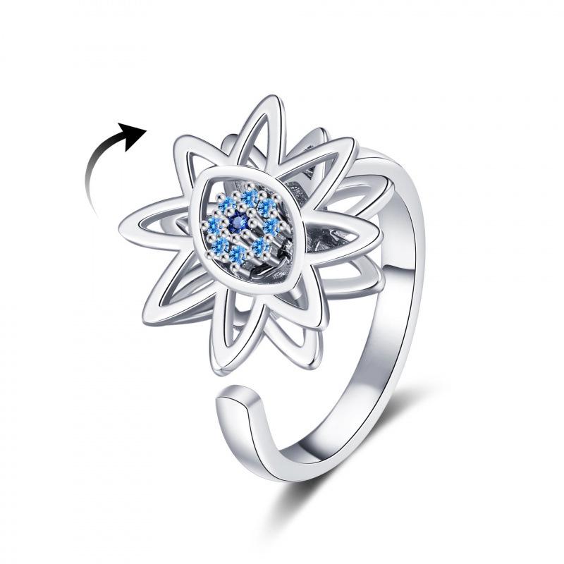 Elegant Rotating Devil s Eye Ring for Women - High-End, Colorfast, Fashionable Accessory Adjustable Open Size платиновий
Elegant Rotating Devil s Eye Ring for Women - High-End, Colorfast, Fashionable Accessory Adjustable Open Size платиновий