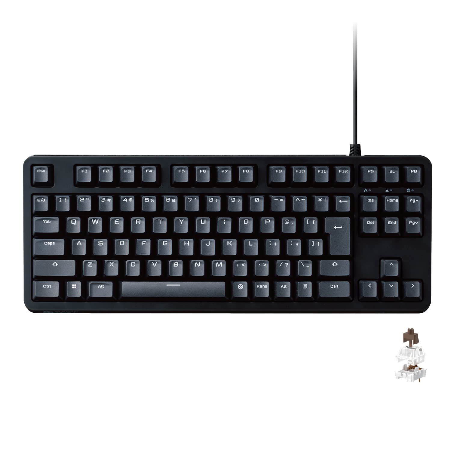 ELECOM Gaming Keyboard Wired Mechanical All Key Rollover Japanese Layout Tenkeyless 50 Million Times Durable Switch Tactile Brown Axis Black
ELECOM Gaming Keyboard Wired Mechanical All Key Rollover Japanese Layout Tenkeyless 50 Million Times Durable Switch Tactile Brown Axis Black