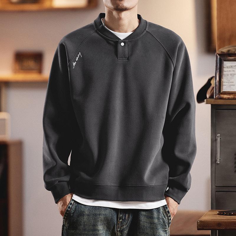 Men s American Retro Heavyweight Hoodie, Spring/Autumn Double-Sided Cotton, Henley Collar, Long Sleeve, Trendy Plus Velvet Layer Shirt M fits 50-65 kg
Men s American Retro Heavyweight Hoodie, Spring/Autumn Double-Sided Cotton, Henley Collar, Long Sleeve, Trendy Plus Velvet Layer Shirt M fits 50-65 kg
