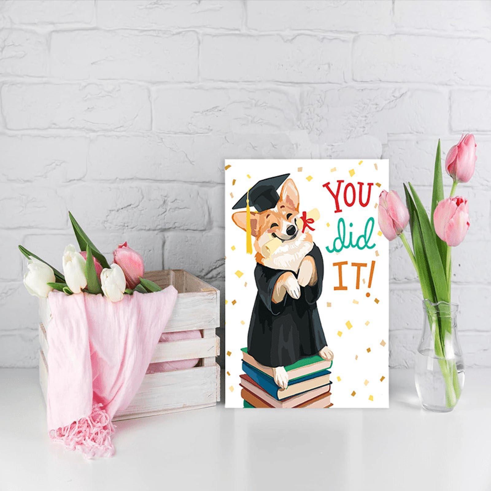 Поздравительная открытка с персонажем мультфильма с конвертом, веселая поздравительная открытка на день рождения, забавная текстовая открытка, забавный пародия на подарок, подарок для семьи и друзей One Size