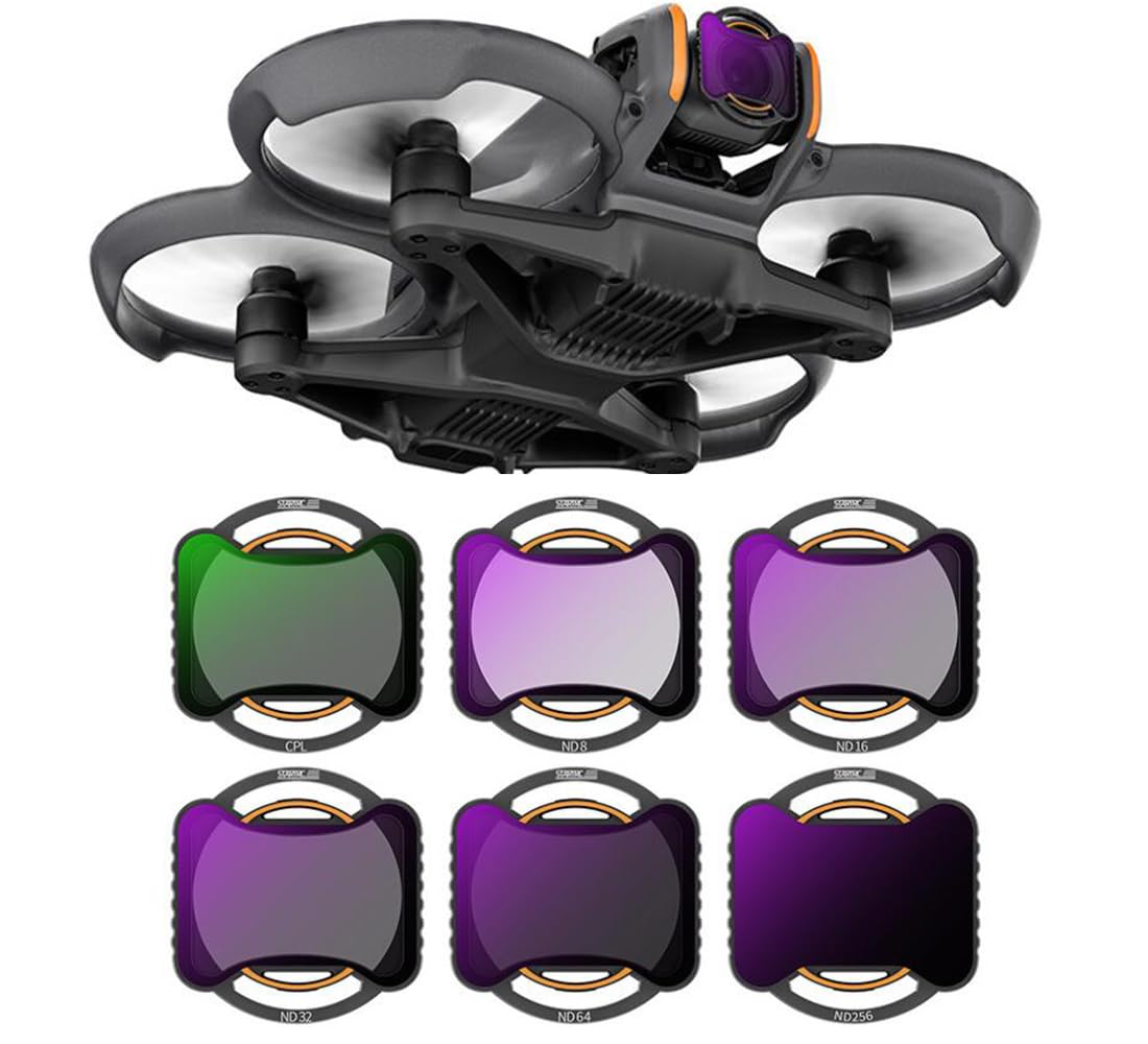 Комплект линзовых фильтров для дрона DJI Avata 2, Рамка из алюминиевого сплава, Покрытие, HD фильтр нейтральной плотности 16 32 64, Многослойный (CPL+ND8 256)
Комплект линзовых фильтров для дрона DJI Avata 2, Рамка из алюминиевого сплава, Покрытие, HD фильтр нейтральной плотности 16 32 64, Многослойный (CPL+ND8 256)