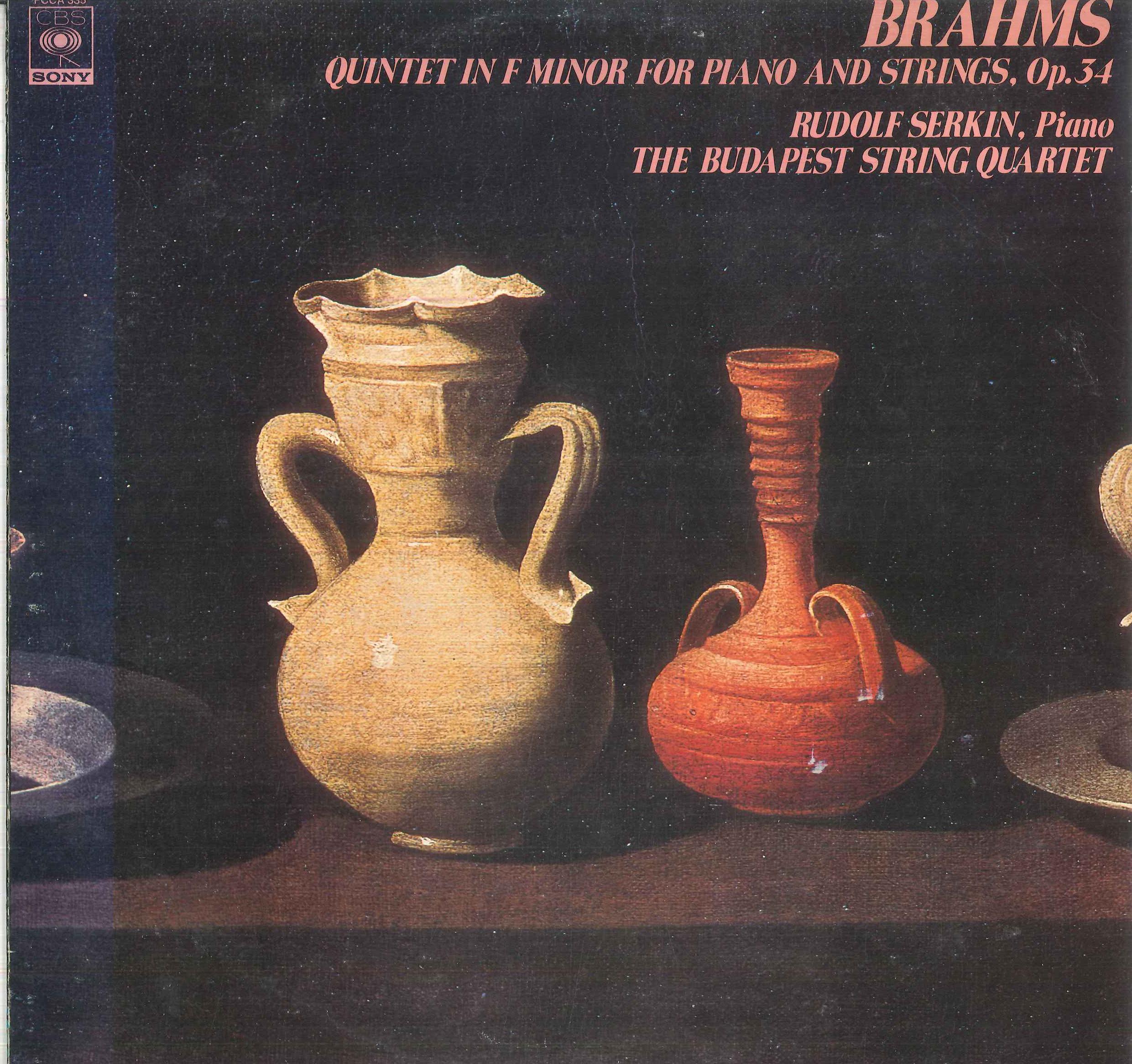 LP Record RUDOLF SERKIN BUDAPEST STRING QUAR Brahms Piano Quintet FCCA335 CBS SONY Japan Classical Used
LP Record RUDOLF SERKIN BUDAPEST STRING QUAR Brahms Piano Quintet FCCA335 CBS SONY Japan Classical Used