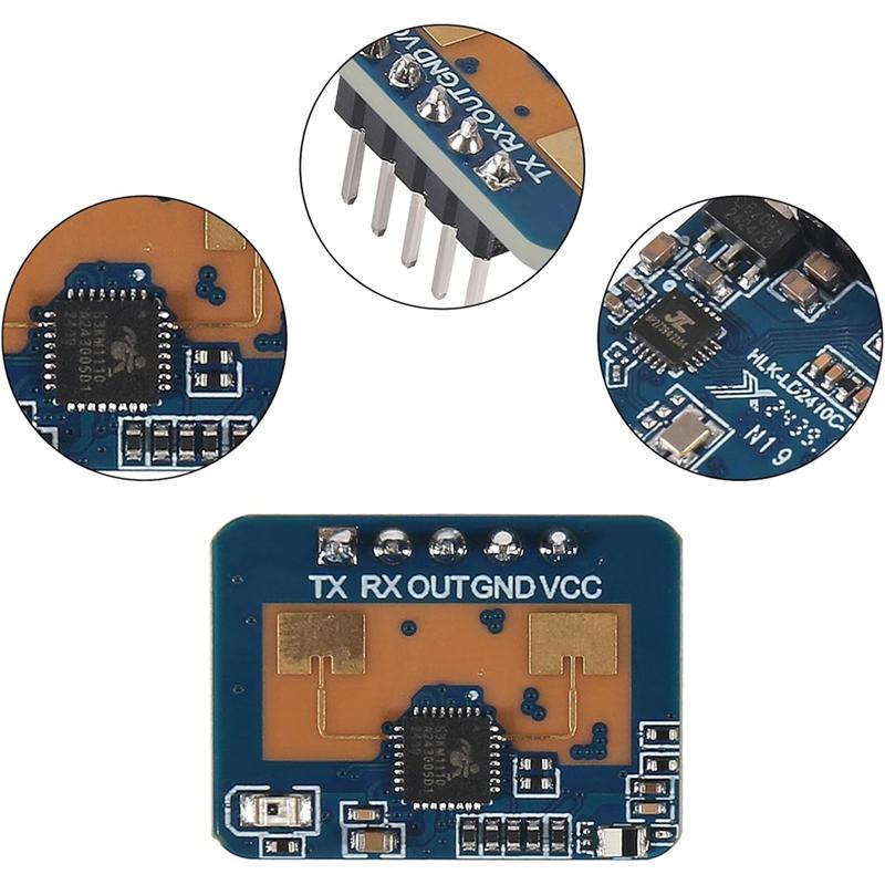 ABNO-LD2410C Human Body Detection Presence Radar Sensor Module 4Pcs HLK-LD2410 24Ghz Millimeter Wave Non-Contact ISM Band Serial синій
ABNO-LD2410C Human Body Detection Presence Radar Sensor Module 4Pcs HLK-LD2410 24Ghz Millimeter Wave Non-Contact ISM Band Serial синій