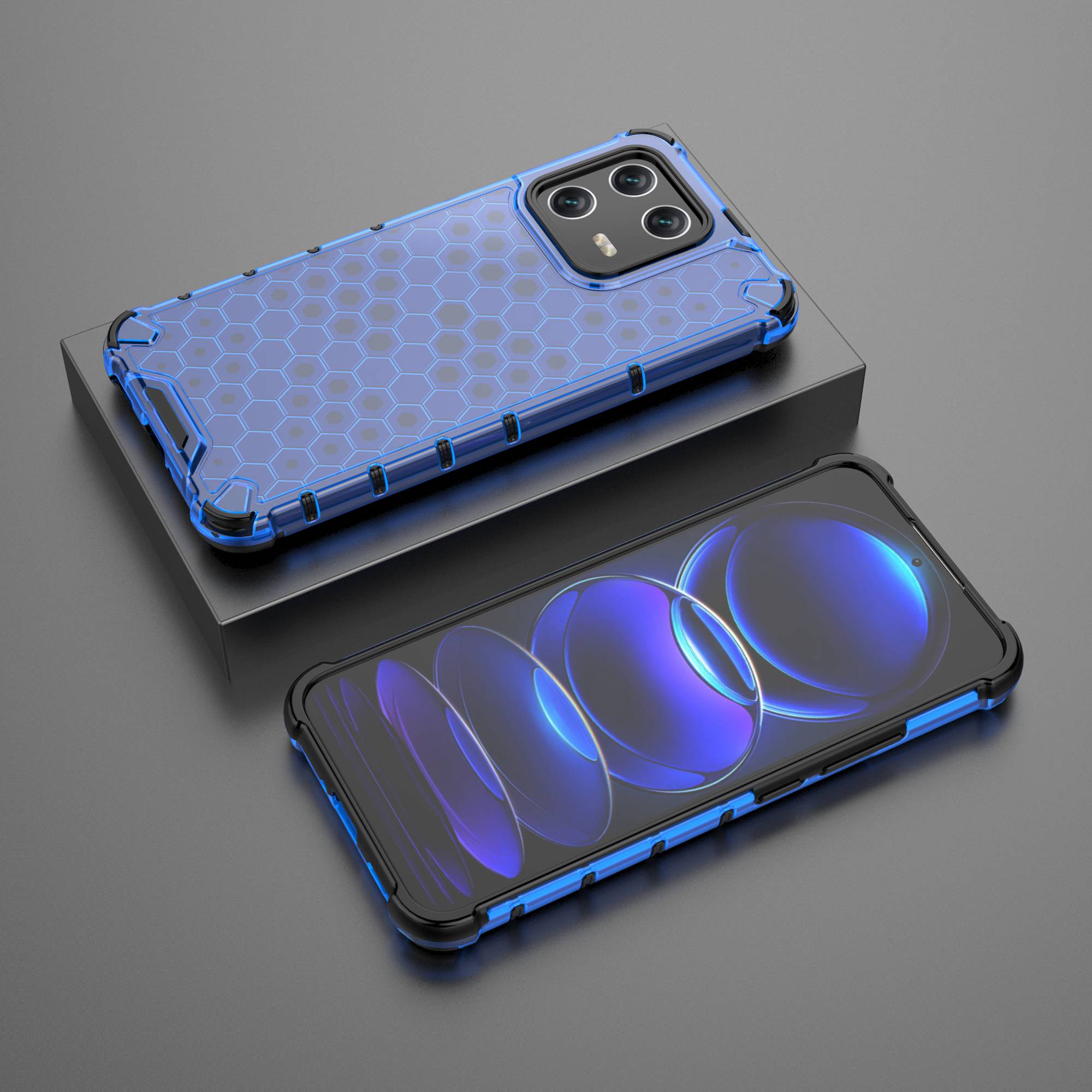 For Xiaomi 13 Anti-fingerprint Honeycomb Texture TPU+PC Protective Case Shockproof Phone Back Cover Blue
For Xiaomi 13 Anti-fingerprint Honeycomb Texture TPU+PC Protective Case Shockproof Phone Back Cover Blue