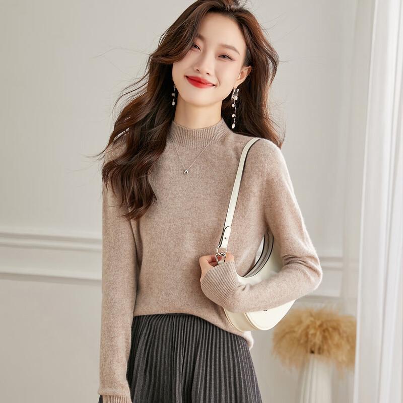 Srcr Women s Semi-High Collar Cashmere Blend Sweater L
Srcr Women s Semi-High Collar Cashmere Blend Sweater L