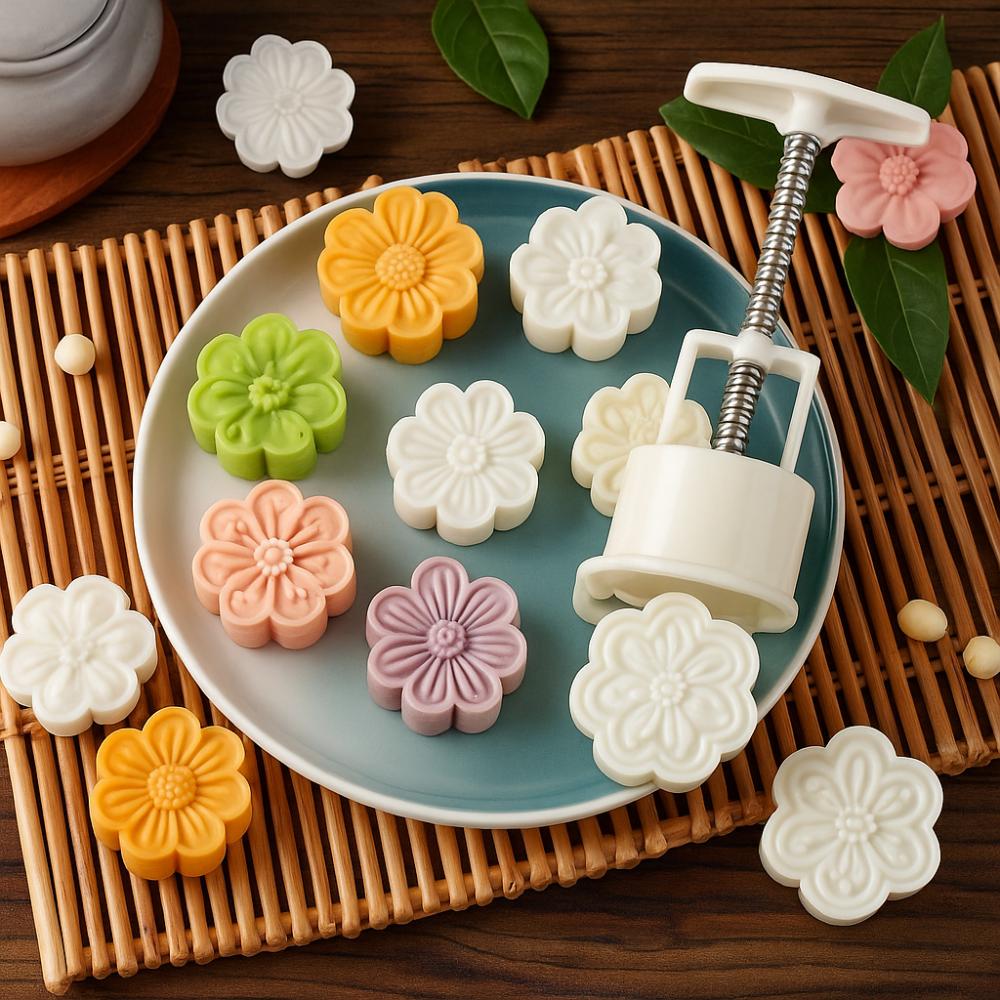 Hand-pressed Cookie Stamp Mould Flower-shaped Pastry Making Tools DIY Baking Mooncake Mold Cooking Style1
Hand-pressed Cookie Stamp Mould Flower-shaped Pastry Making Tools DIY Baking Mooncake Mold Cooking Style1