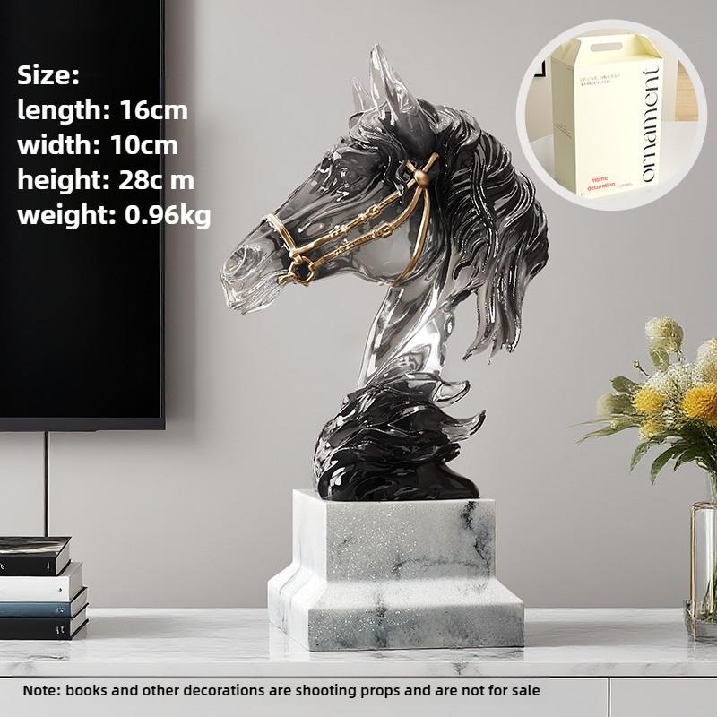 Luxury Resin Horsehead Ornament Art Design Sculptures and Figurines Living Room Decoration Accessories for Home Decor
Luxury Resin Horsehead Ornament Art Design Sculptures and Figurines Living Room Decoration Accessories for Home Decor
