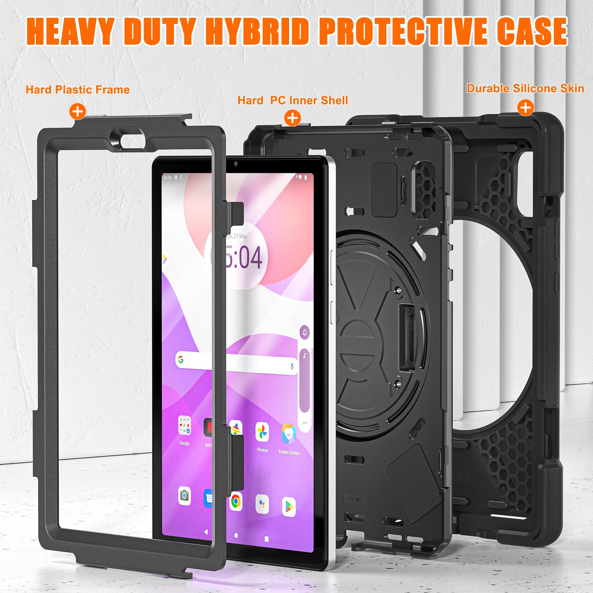 For Lenovo Tab M9 TB-310FU (2023) Tablet Case Kickstand PC+Silicone 360 Degree Rotation Tablet Cover with Hand Strap Black
For Lenovo Tab M9 TB-310FU (2023) Tablet Case Kickstand PC+Silicone 360 Degree Rotation Tablet Cover with Hand Strap Black