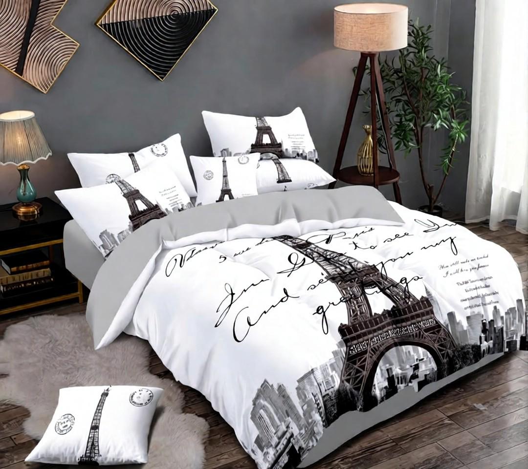 Paris Eiffel Tower print bedding set gift, romantic city style duvet cover and pillowcases, suitable for single/double/king/king beds. Baby 100x135cm
Paris Eiffel Tower print bedding set gift, romantic city style duvet cover and pillowcases, suitable for single/double/king/king beds. Baby 100x135cm