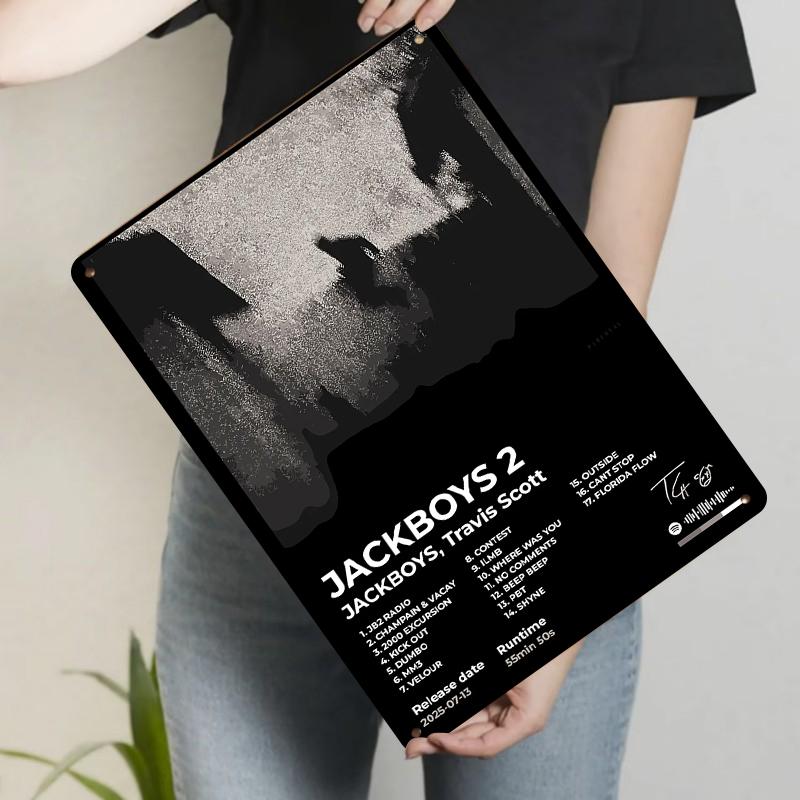 JACKBOYS Album Cover Metal Wall Art Travis Scott Music Decor for Fans Room Home Decoration 20x30cm(7.8x11.8inch)
JACKBOYS Album Cover Metal Wall Art Travis Scott Music Decor for Fans Room Home Decoration 20x30cm(7.8x11.8inch)
