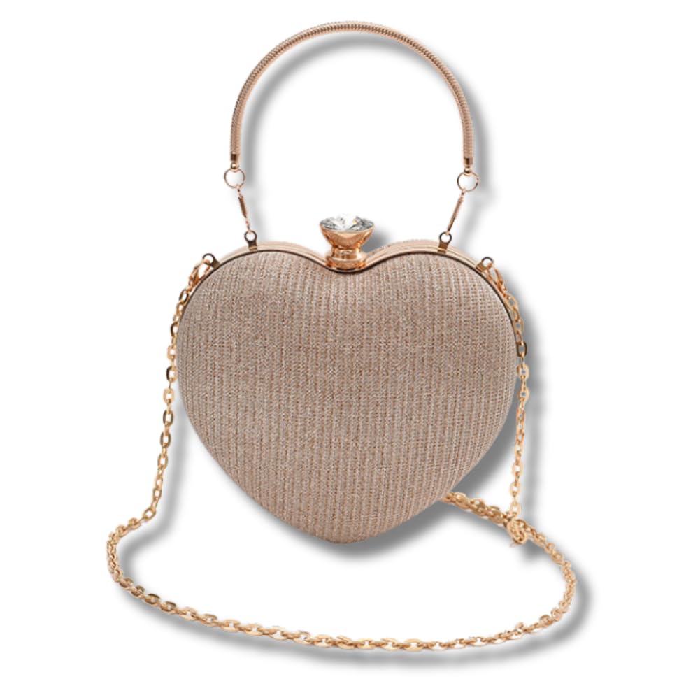 ALVEIN Party Bag, Heart-Shaped Clutch Bag with Clasp Closure, 3-Way Mini Bag for Women, Formal Handbag, Shoulder Bag, Chain Bag, WeddingReception Bag
ALVEIN Party Bag, Heart-Shaped Clutch Bag with Clasp Closure, 3-Way Mini Bag for Women, Formal Handbag, Shoulder Bag, Chain Bag, WeddingReception Bag