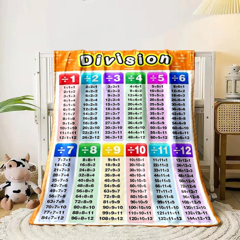 Color-coded division tables from 1 to 12 with corresponding results. for all seasons blanket lunch break throw gift 80cm x 120cm
Color-coded division tables from 1 to 12 with corresponding results. for all seasons blanket lunch break throw gift 80cm x 120cm