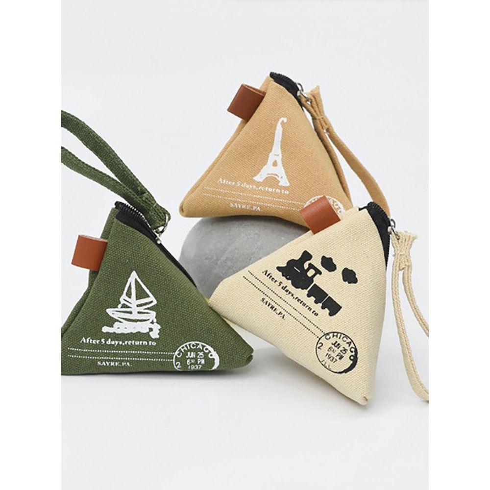 briskstyle mini triangle canvas coin purse Brown Tower
briskstyle mini triangle canvas coin purse Brown Tower