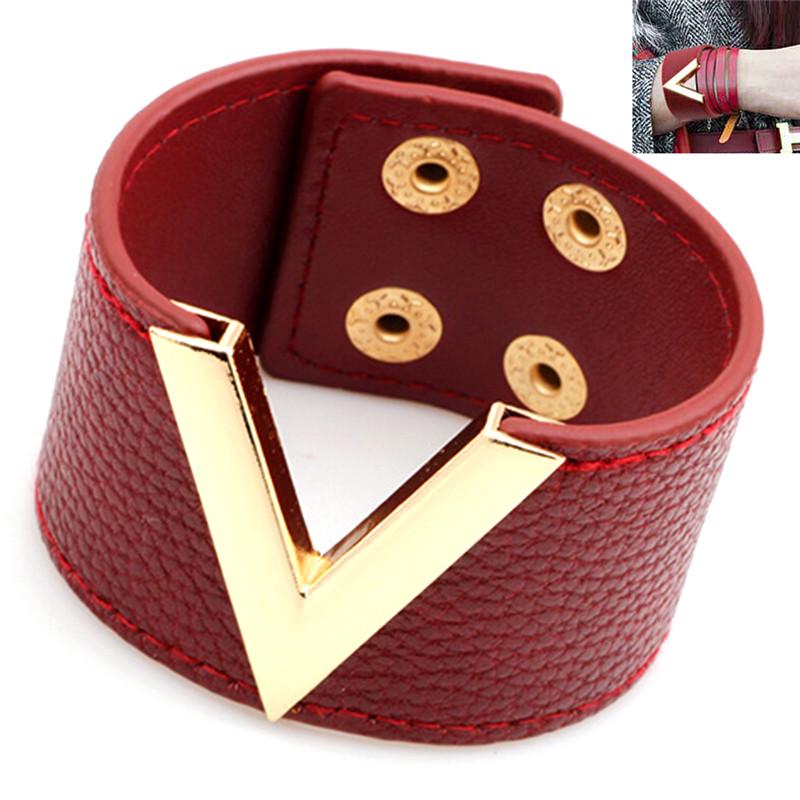 Красивый браслет-манжета в стиле панк, браслет, ювелирные изделия, широкий кожаный браслет с V-образным вырезом
Красивый браслет-манжета в стиле панк, браслет, ювелирные изделия, широкий кожаный браслет с V-образным вырезом