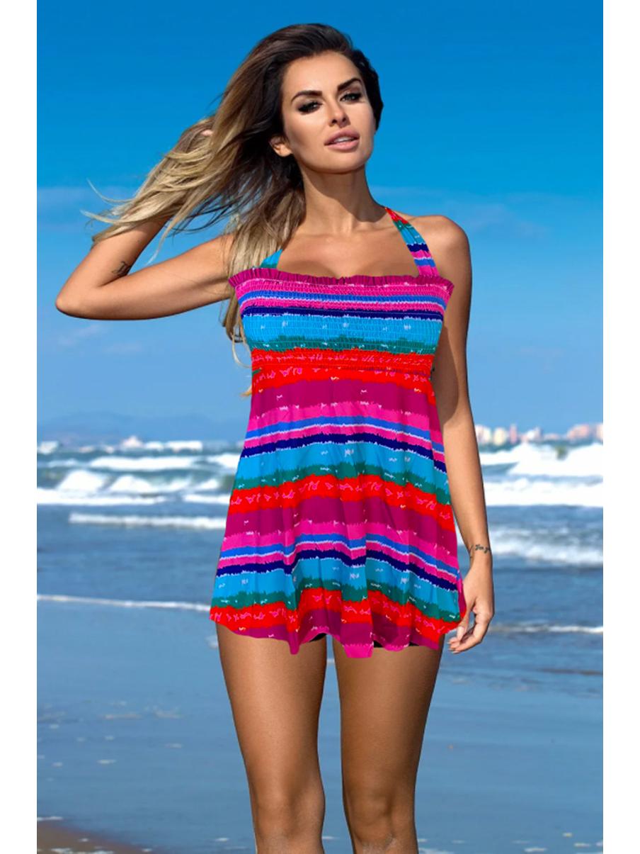 Women s Colorful Skirted Tankini Beach Swimsuit - Hot Spring Leisure, European & American Style XL
Women s Colorful Skirted Tankini Beach Swimsuit - Hot Spring Leisure, European & American Style XL