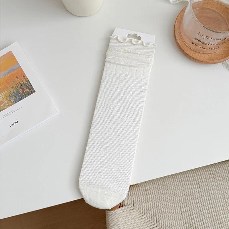 2 Pairs Women Thin Breathable Silk Socks with Bowknot Design French Style Summer Mesh Lace Breathable Female Fashion Stockings One Size
2 Pairs Women Thin Breathable Silk Socks with Bowknot Design French Style Summer Mesh Lace Breathable Female Fashion Stockings One Size