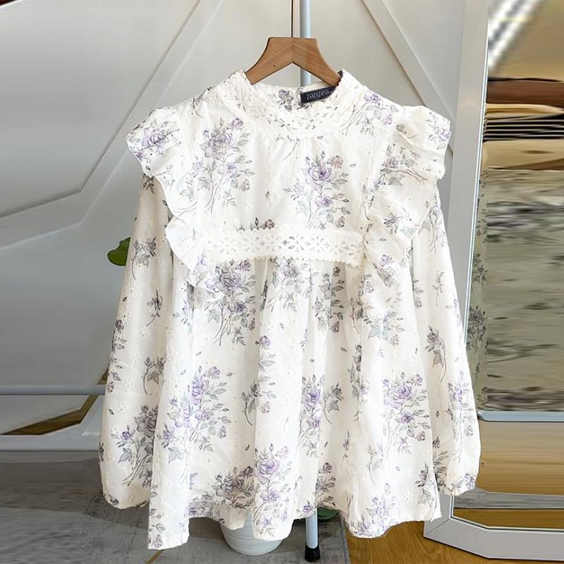 ZANZEA Женская свободная повседневная блузка с длинным рукавом и цветочным принтом S белый
ZANZEA Женская свободная повседневная блузка с длинным рукавом и цветочным принтом S белый