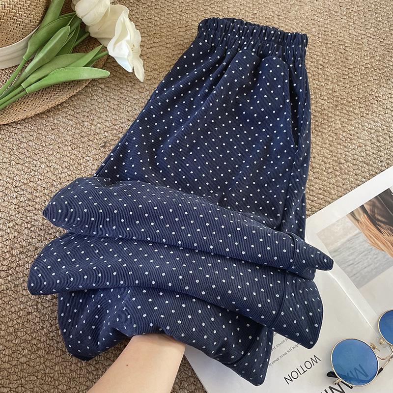 Women s Dark Blue Polka Dot Corduroy Wide-Leg Pants, 2026 Spring/Autumn Collection. Double Extra Large
Women s Dark Blue Polka Dot Corduroy Wide-Leg Pants, 2026 Spring/Autumn Collection. Double Extra Large