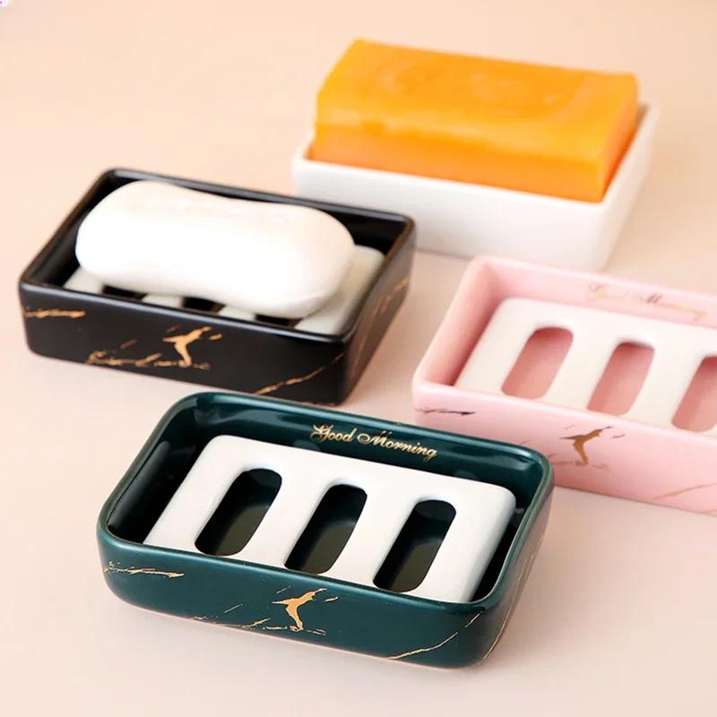 Rectangular Ceramic Soap Boxes Creative Household Drain Soap Storage Boxes Bathroom Supplies Storage Containers Bathroom Shelves
Rectangular Ceramic Soap Boxes Creative Household Drain Soap Storage Boxes Bathroom Supplies Storage Containers Bathroom Shelves