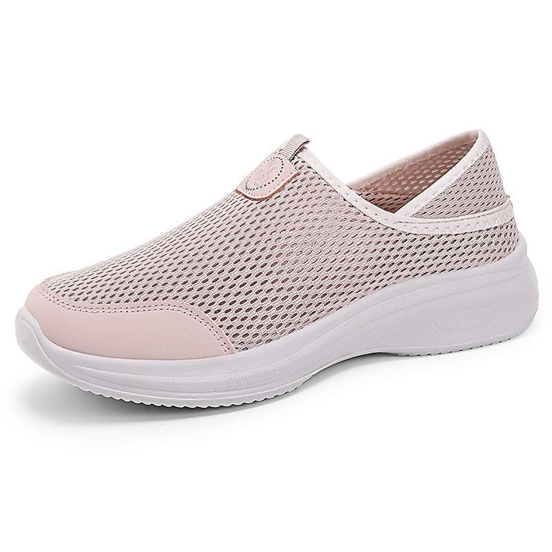 Breathable Mesh Slip On Mom Shoes Soft Sole Comfortable Summer Daily Casual Shoes 41 рожевий
Breathable Mesh Slip On Mom Shoes Soft Sole Comfortable Summer Daily Casual Shoes 41 рожевий