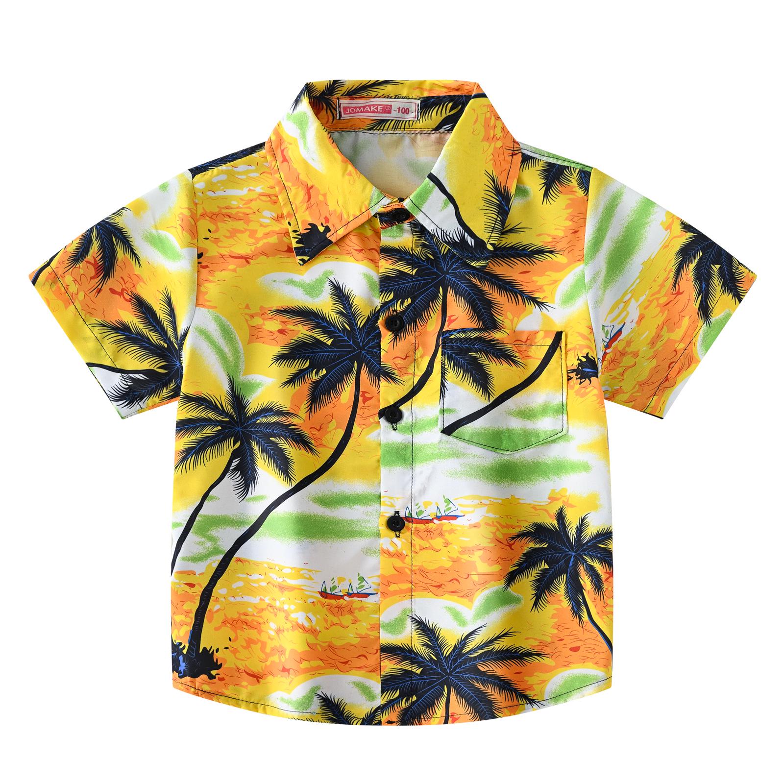 Boys Classic Seaside Coconut Tree Print Short Sleeve Korean Style Shirt 130 cm
Boys Classic Seaside Coconut Tree Print Short Sleeve Korean Style Shirt 130 cm