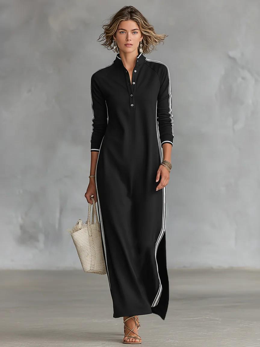 2026 Euro-American Simple White Hoodie Long Dress with Trim Button Collar XL чорний
2026 Euro-American Simple White Hoodie Long Dress with Trim Button Collar XL чорний