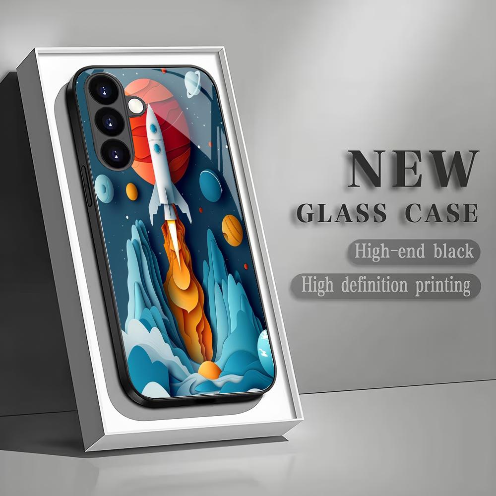 Cartoon rocket electroplated glass phone case suitable for Samsung Galaxy S26 S25 S24 S23 S22 S20 FE/Ultra/Plus anti drop GalaxyS25
Cartoon rocket electroplated glass phone case suitable for Samsung Galaxy S26 S25 S24 S23 S22 S20 FE/Ultra/Plus anti drop GalaxyS25