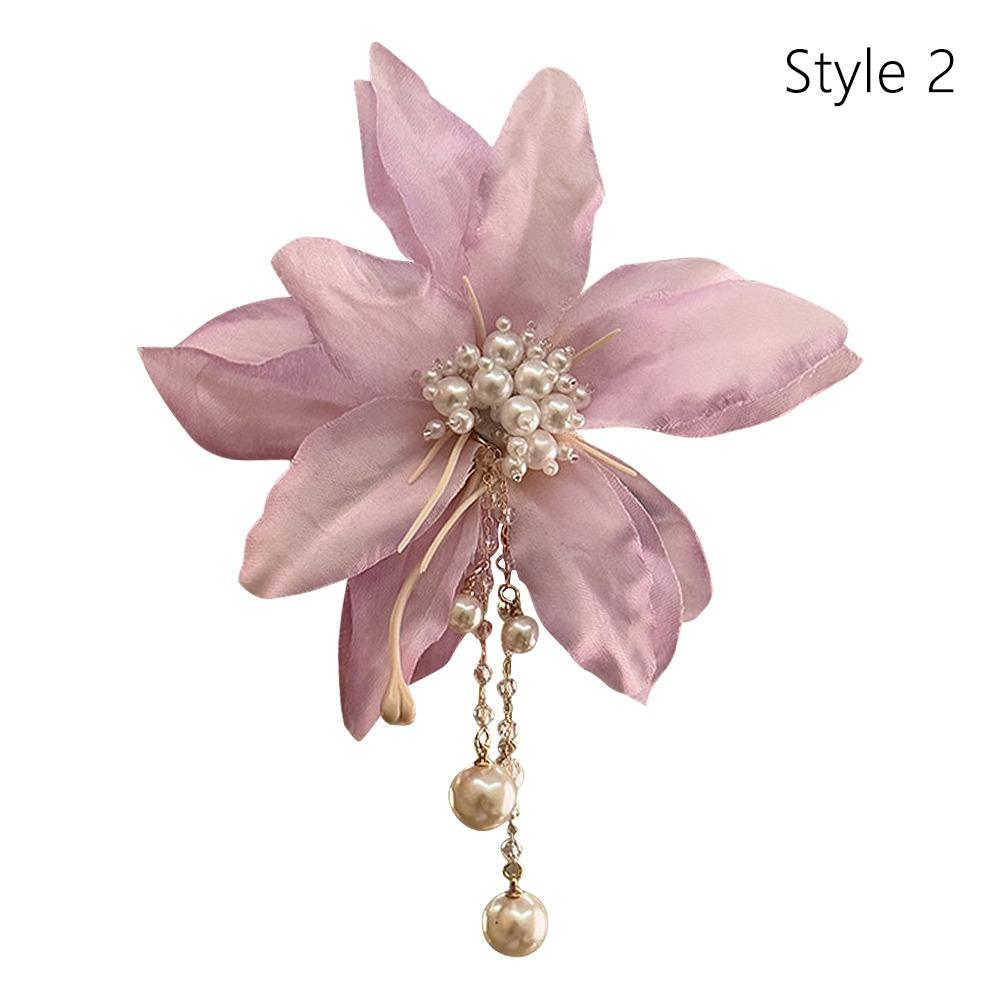 With Pearl Tassels Flower Hair Clip Romantic Side Hairgrips Hairpins for Women Super Fairy Sweet Style 2
With Pearl Tassels Flower Hair Clip Romantic Side Hairgrips Hairpins for Women Super Fairy Sweet Style 2