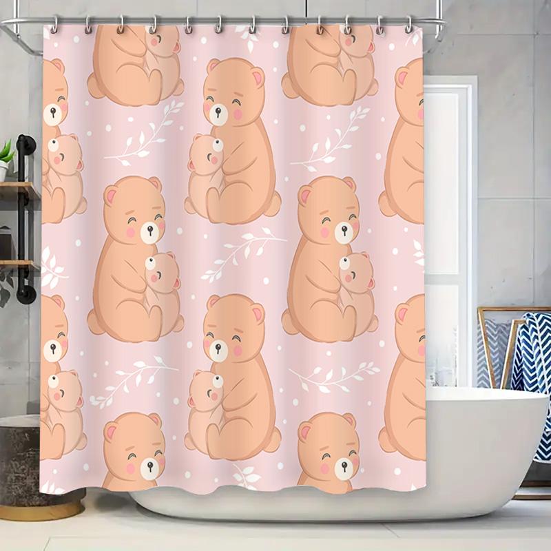 Kawaii Bear Pattern Shower Curtain For Bathroom Decor Home Decoration 3D Printing Waterproof Fabric Pink Color (One Size) W60H190(CM)-1 Pcs
Kawaii Bear Pattern Shower Curtain For Bathroom Decor Home Decoration 3D Printing Waterproof Fabric Pink Color (One Size) W60H190(CM)-1 Pcs