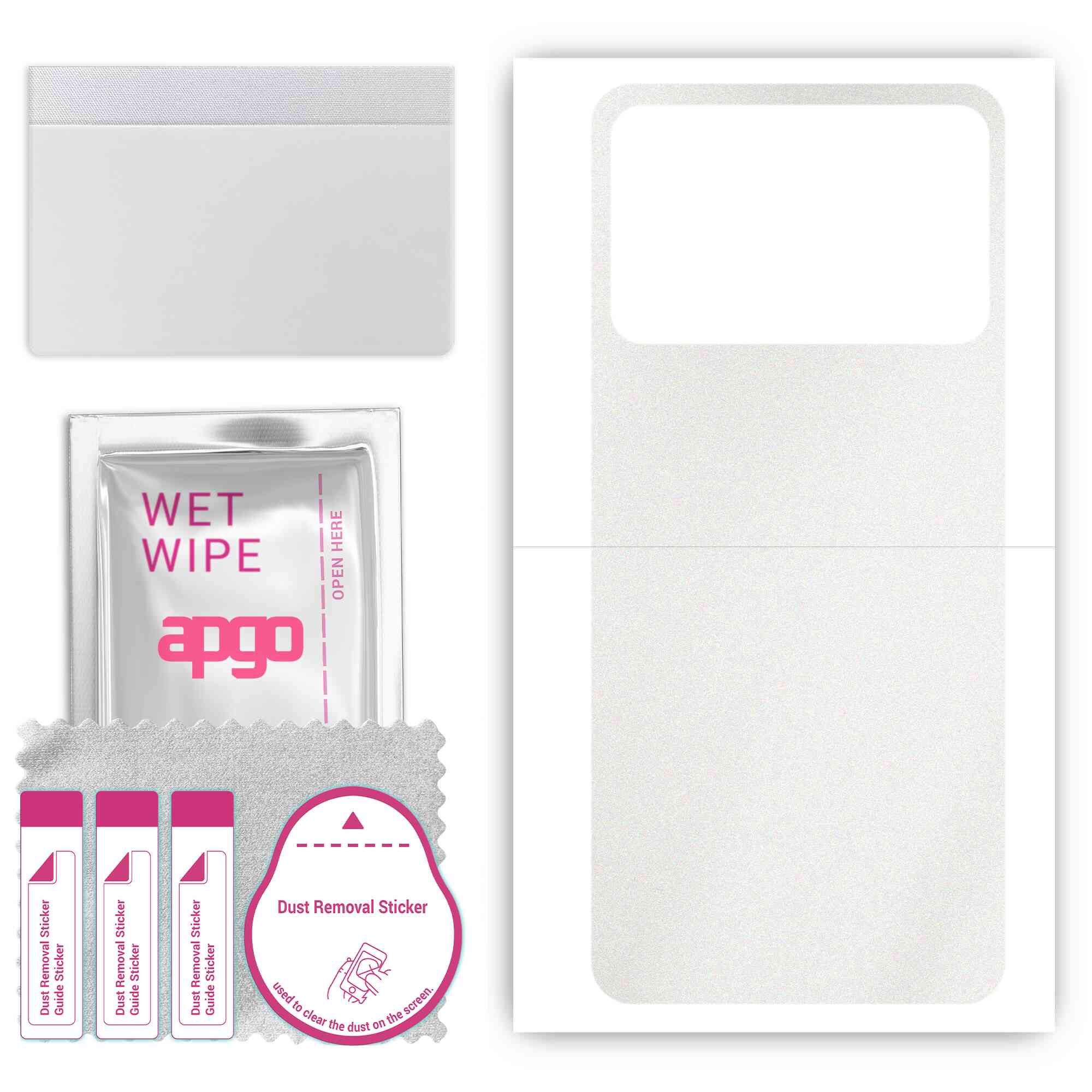 apgo Захисна наклейка для задньої панелі, сумісна з Oppo K9 Pro 5G, Wrap Film, Foil, Vinyl - Pattern Matte Transparent
apgo Захисна наклейка для задньої панелі, сумісна з Oppo K9 Pro 5G, Wrap Film, Foil, Vinyl - Pattern Matte Transparent