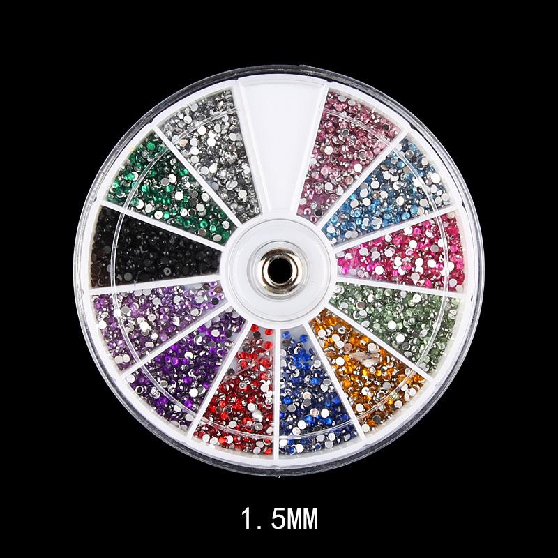 12-Color Nail Art Diamond Rhinestones Set: 1.5, 2.0, 3.0MM Diamonds for Nail Design
12-Color Nail Art Diamond Rhinestones Set: 1.5, 2.0, 3.0MM Diamonds for Nail Design