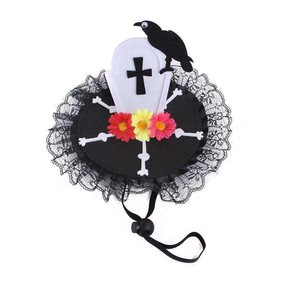 Creative pet funny headgear dog cat Halloween hat, skull cross headgear funny supplies as shown
Creative pet funny headgear dog cat Halloween hat, skull cross headgear funny supplies as shown