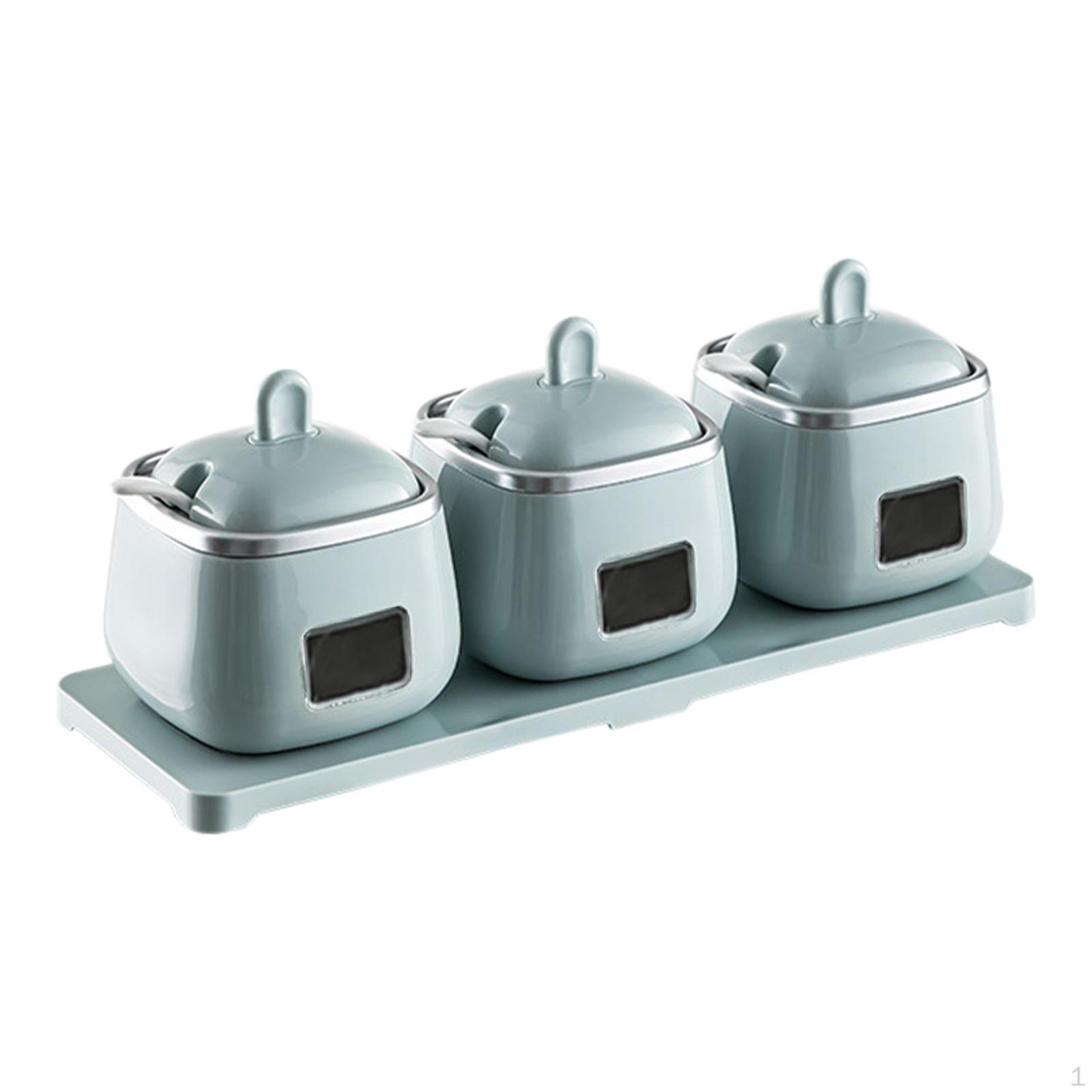 Банки для приправ, кухонные горшки для специй, бытовые бутылки для приправ, ящик для хранения перца зелёный