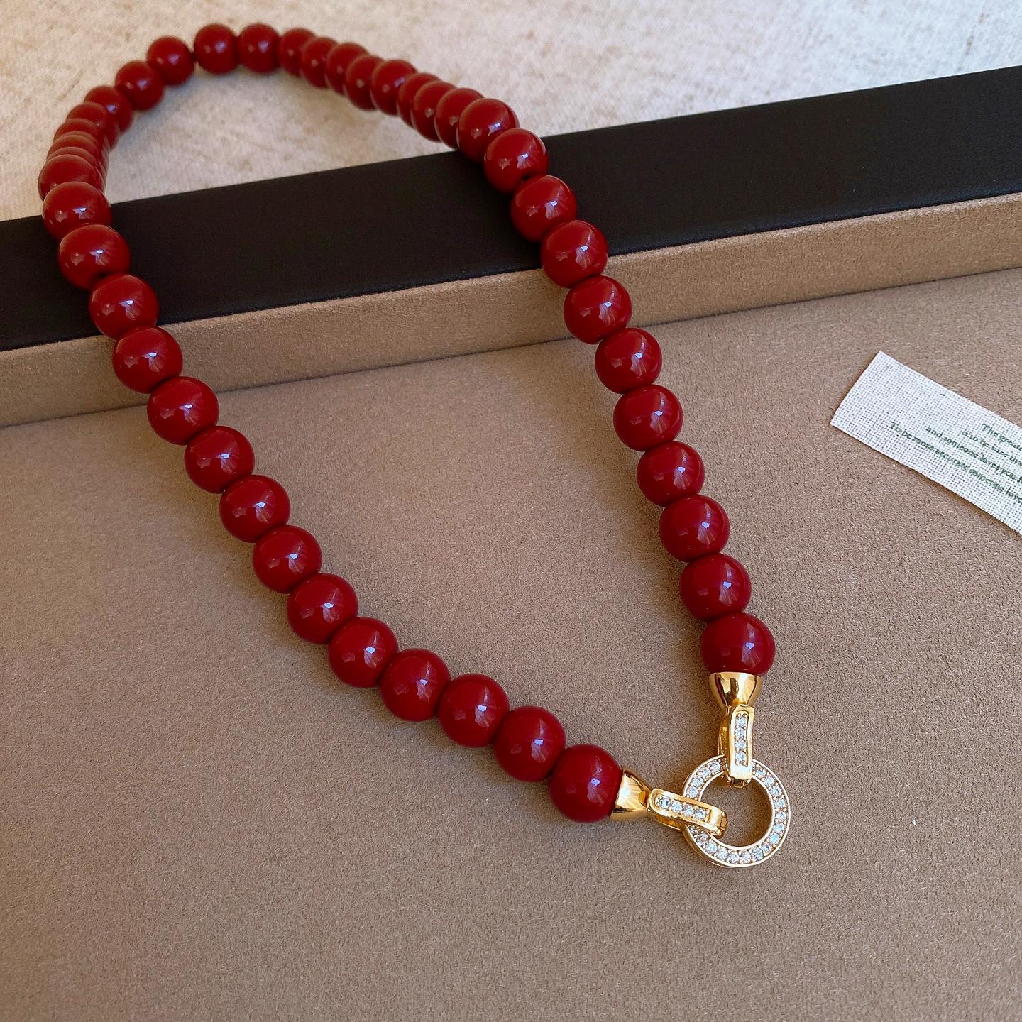 European and American medieval zircon geometric round beaded pearl necklace women s sweater chain necklace
European and American medieval zircon geometric round beaded pearl necklace women s sweater chain necklace