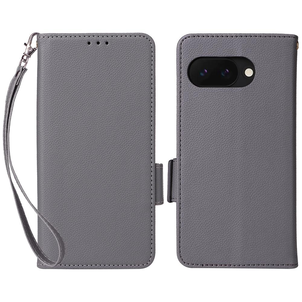 For Google Pixel 9a Case with Wrist Strap Litchi Texture PU Leather Wallet Phone Cover Grey
For Google Pixel 9a Case with Wrist Strap Litchi Texture PU Leather Wallet Phone Cover Grey