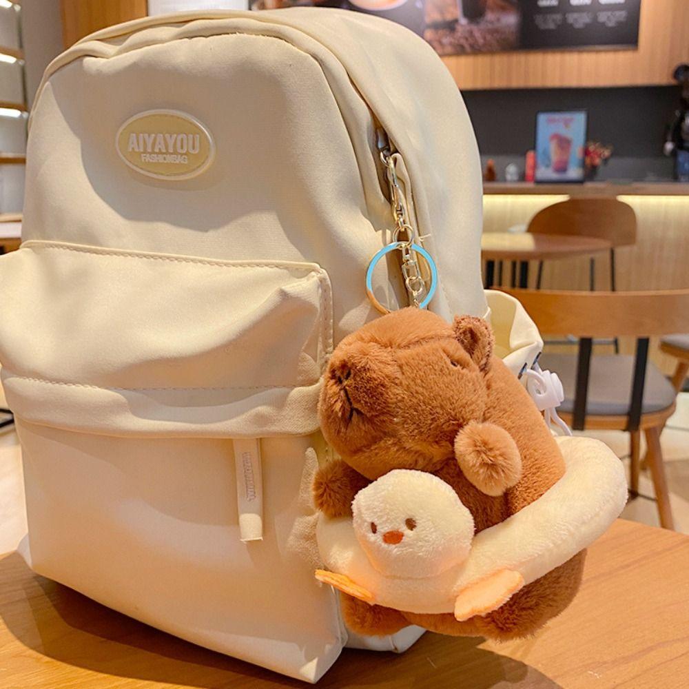 Soft Capybara Doll Pendant Fluffty Cartoon Backpack Decoration Plush Capybara Keychain Kids style6
Soft Capybara Doll Pendant Fluffty Cartoon Backpack Decoration Plush Capybara Keychain Kids style6