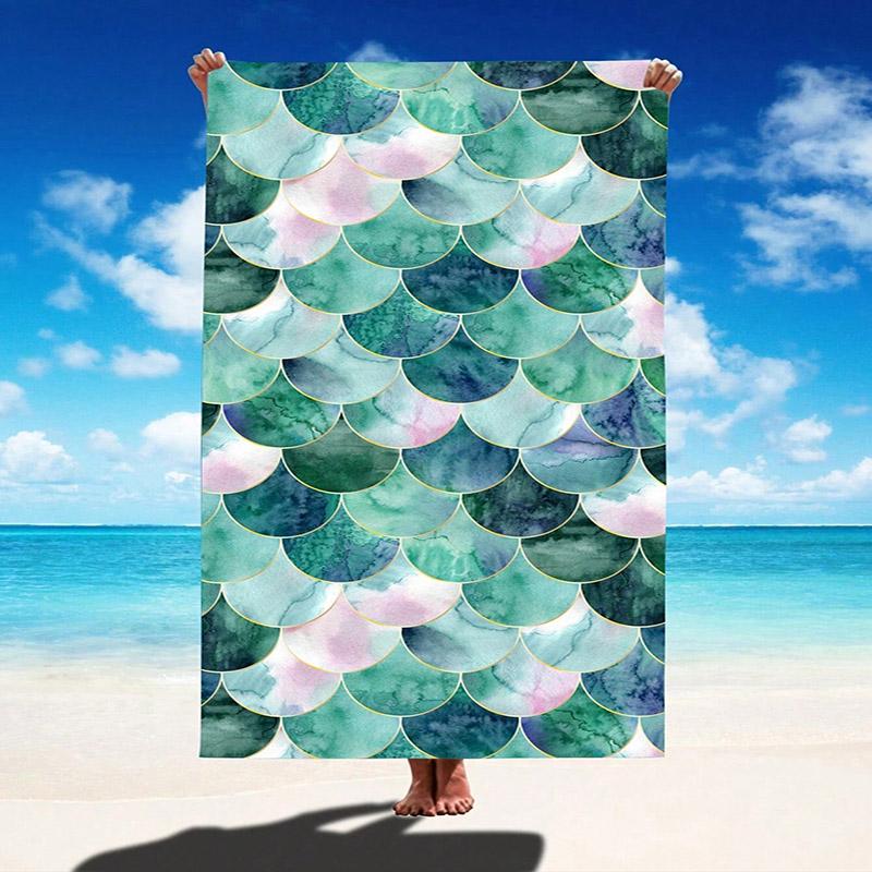 Mermaid Scale Pattern Beach Towel for Fun Patterned Sunscreen And Windproof Suitable For Swimming Pool Camping Travel Blanket W40*H60(CM)
Mermaid Scale Pattern Beach Towel for Fun Patterned Sunscreen And Windproof Suitable For Swimming Pool Camping Travel Blanket W40*H60(CM)