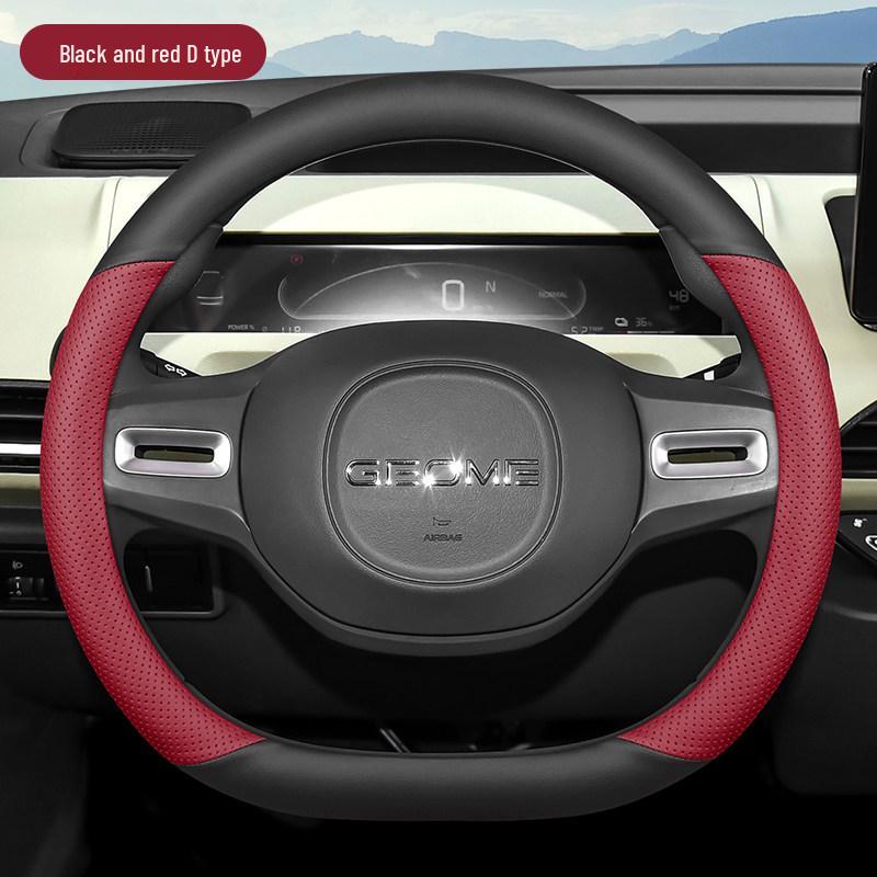 Geely Panda Mini Steering Wheel Cover - Genuine Leather, Ultra-thin, Anti-slip, Wear-resistant, Suitable for All Seasons. Geely Panda MINI
Geely Panda Mini Steering Wheel Cover - Genuine Leather, Ultra-thin, Anti-slip, Wear-resistant, Suitable for All Seasons. Geely Panda MINI