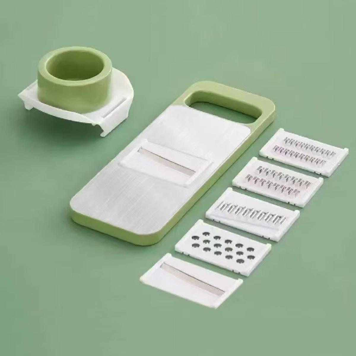 6 в 1 Многофункциональная овощерезка-шинковка Ручной измельчитель Картофельная терка и слайсер Кухонный инструмент зелёный
6 в 1 Многофункциональная овощерезка-шинковка Ручной измельчитель Картофельная терка и слайсер Кухонный инструмент зелёный