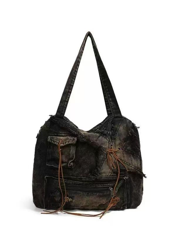 New Large Capacity Tote Bag, Spicy Girl Bag, Women s Vintage Single Shoulder Bag, Washed Denim Bag, Casual Women s Bag
New Large Capacity Tote Bag, Spicy Girl Bag, Women s Vintage Single Shoulder Bag, Washed Denim Bag, Casual Women s Bag